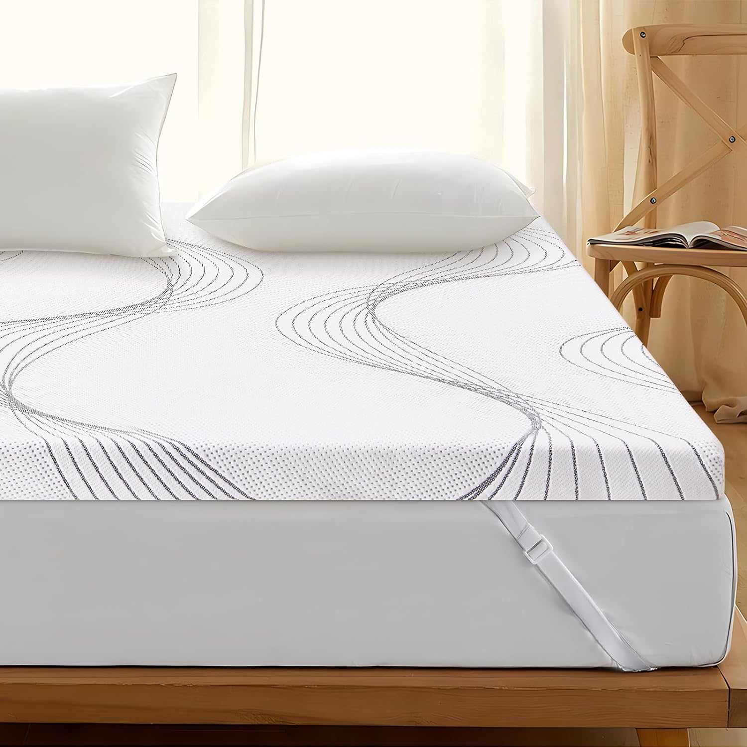 Crayan 3 Zoll Memory Foam Matratzenauflage Queen Size